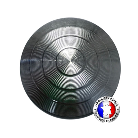 Plots podotactiles Aluminium rainurés adhésifs – Lot de 150