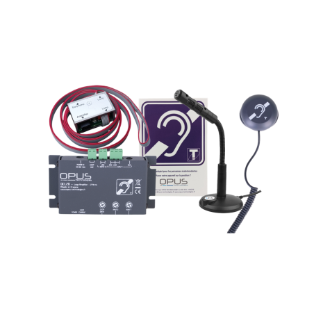 Kit boucle d\'induction magnétique fixe avec combiné téléphonique  - Modèle DLC-K2