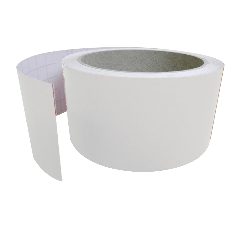 Rouleau de vitrophanie contrastée blanc de 10 mètres, idéal pour vos projets de marquage et de décoration sur vitres.