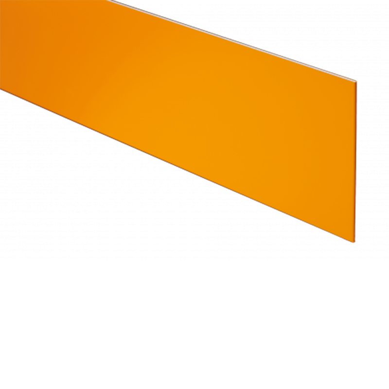 Contremarche en aluminium de 10 cm x 3 m - Jaune
