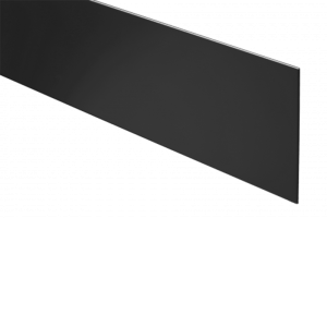 Contremarche en aluminium de 10 cm x 3 m - Noir